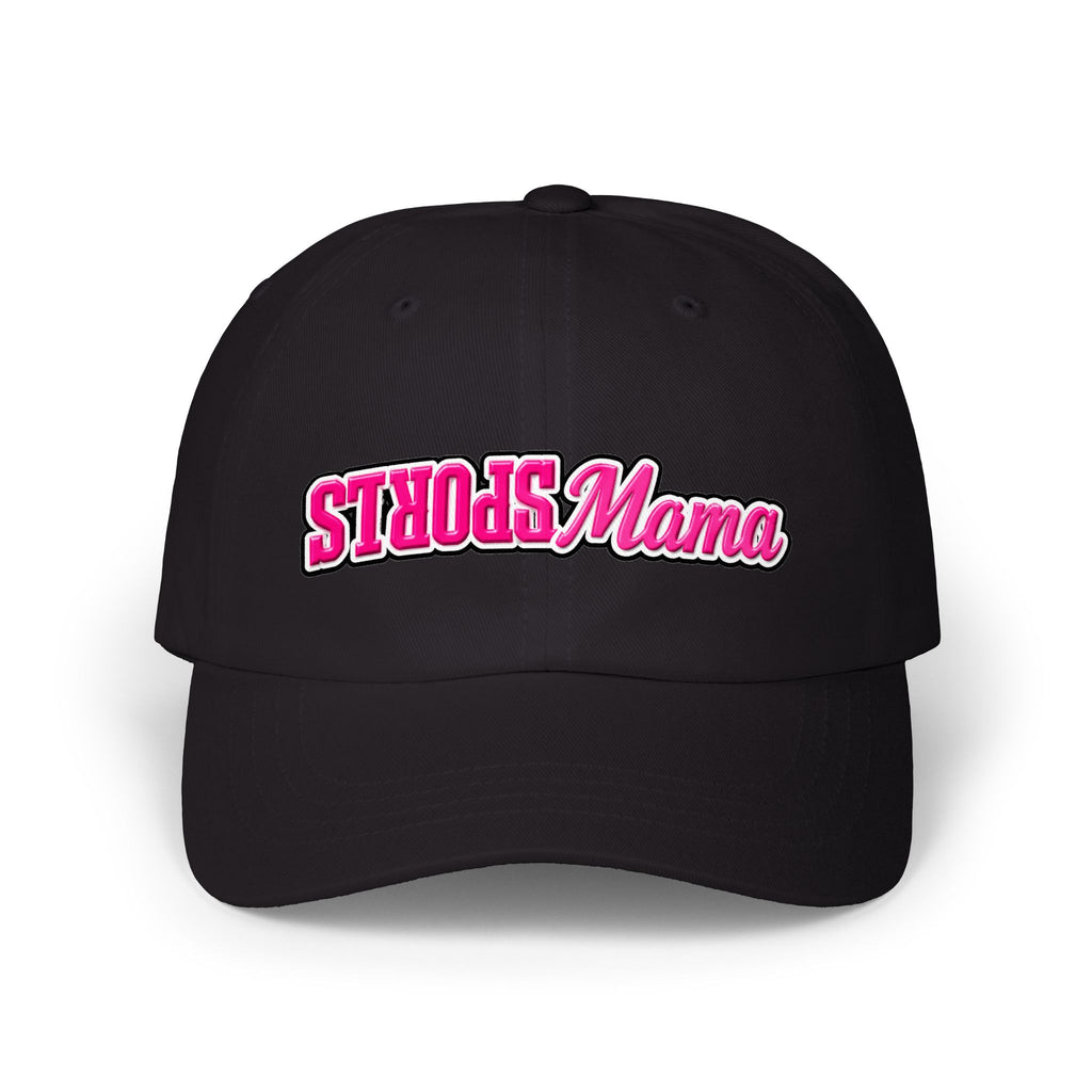 Mama Sports Dad Cap — Pink Retro Embroidered ‘Mama Sports’ Baseball Hat