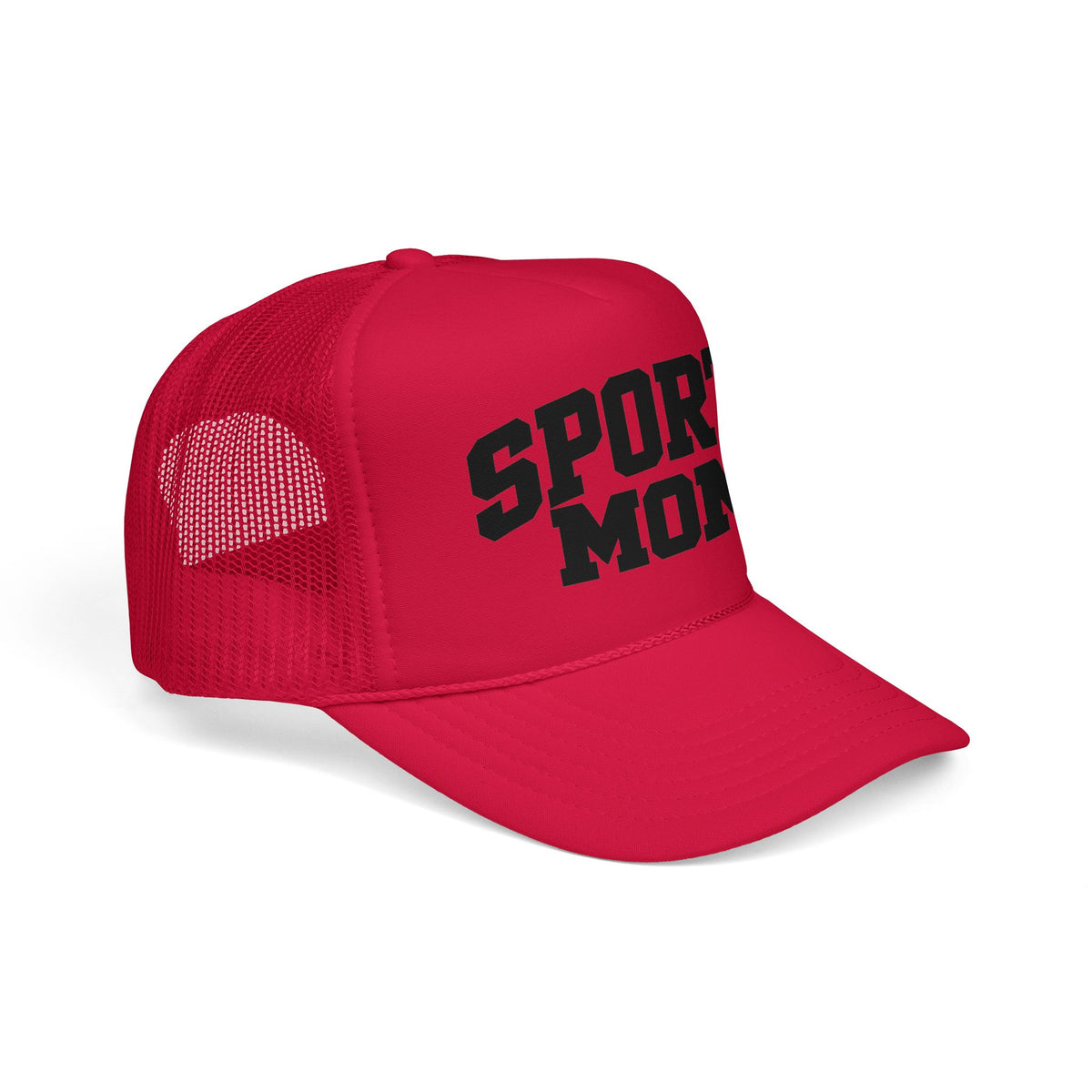 Sports Mom Trucker Hat - Foam Mesh Cap for Game Day, Cheer Moms & Athletic Parents
