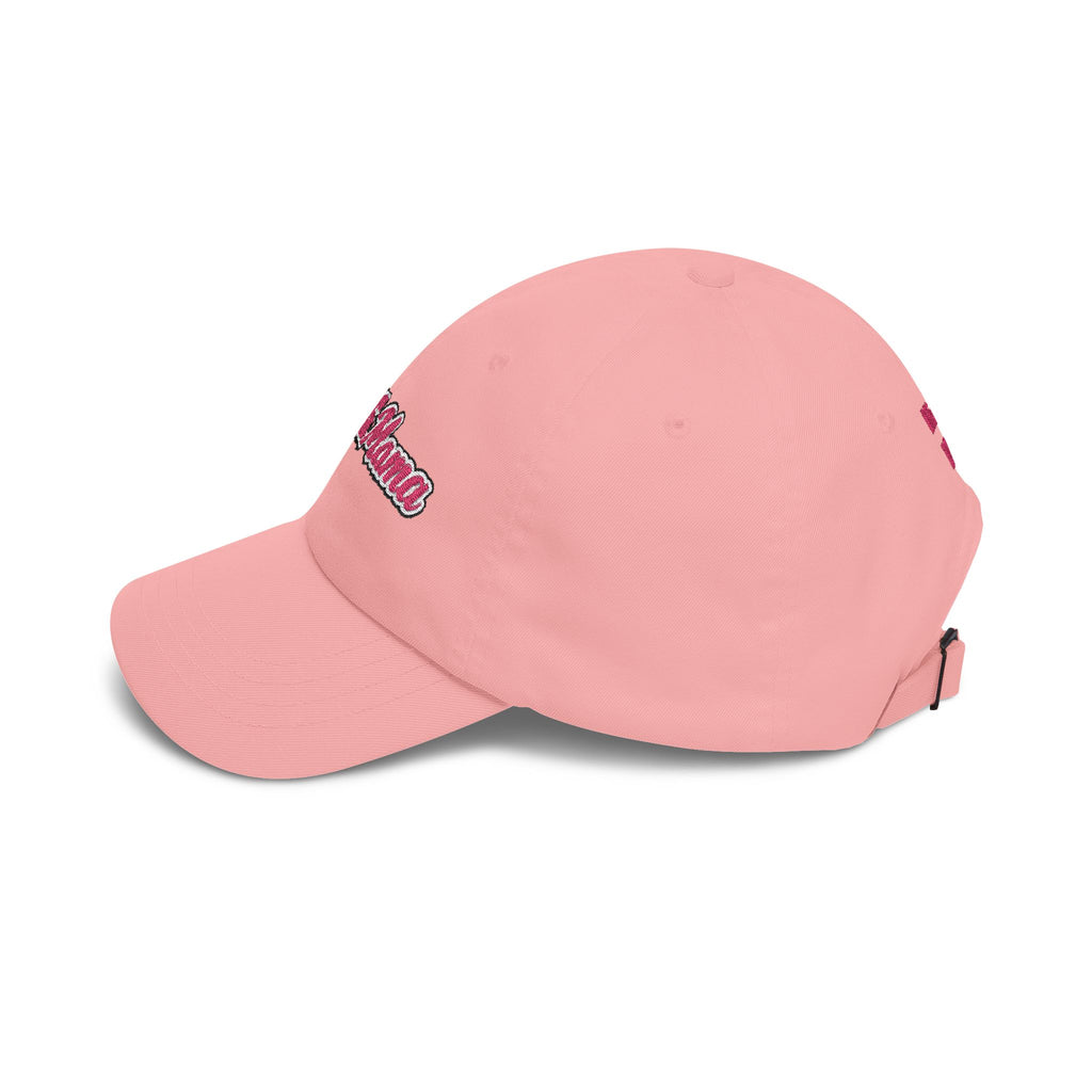 Sports Mama Dad Cap — Pink Retro Embroidered Baseball Hat