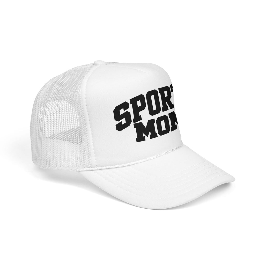 Sports Mom Trucker Hat - Foam Mesh Cap for Game Day, Cheer Moms & Athletic Parents