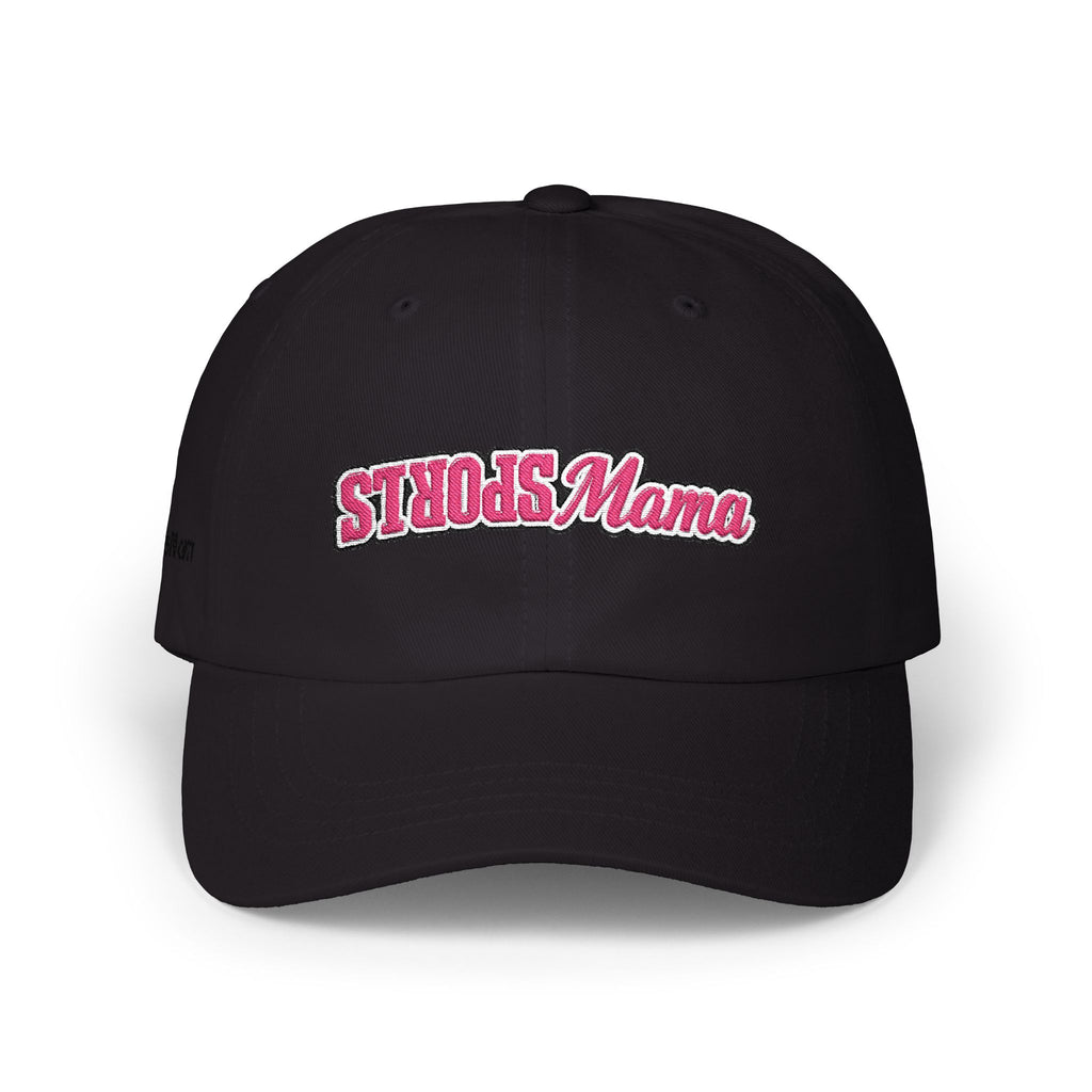 Sports Mama Dad Cap — Pink Retro Embroidered Baseball Hat